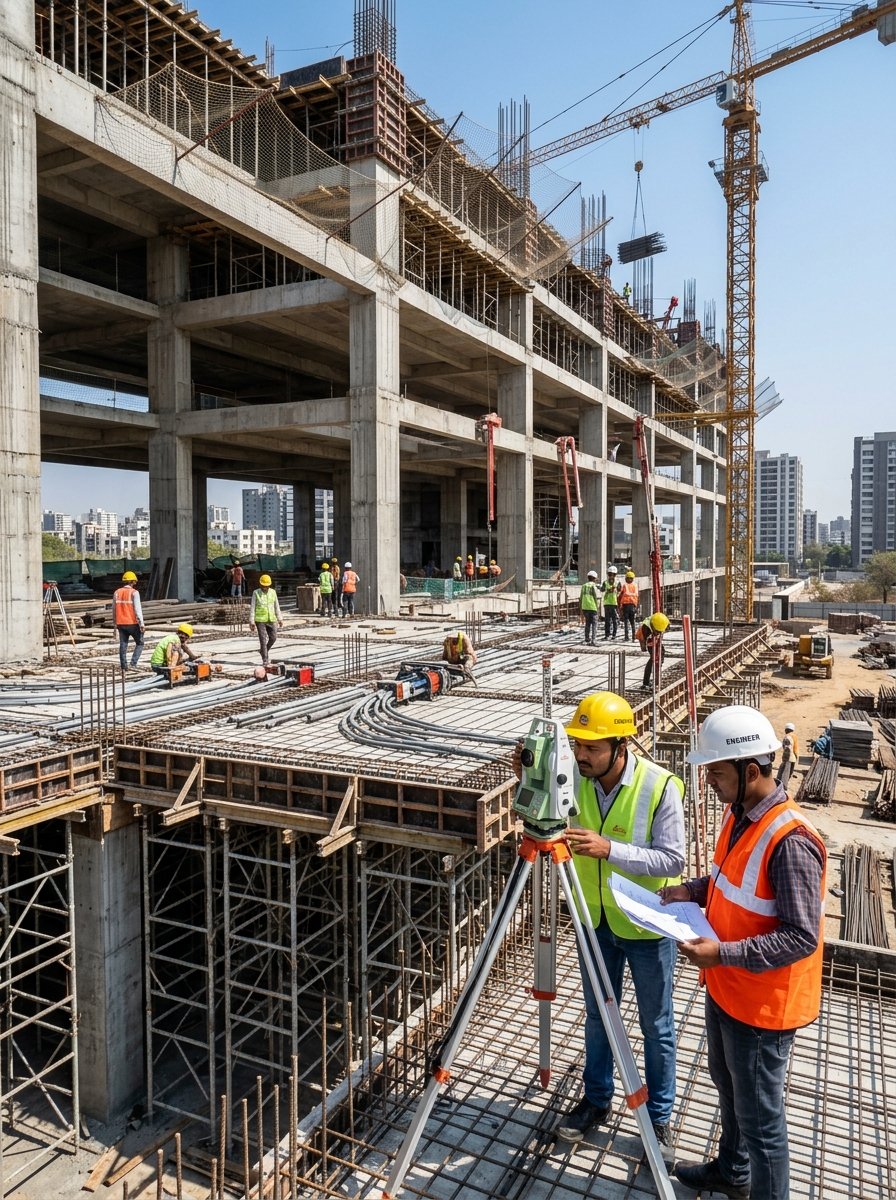 Civil surveying equipment and ground foundation analysis